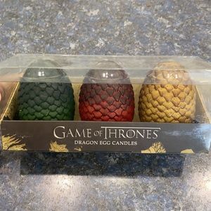 Game of Thrones dragon egg candles